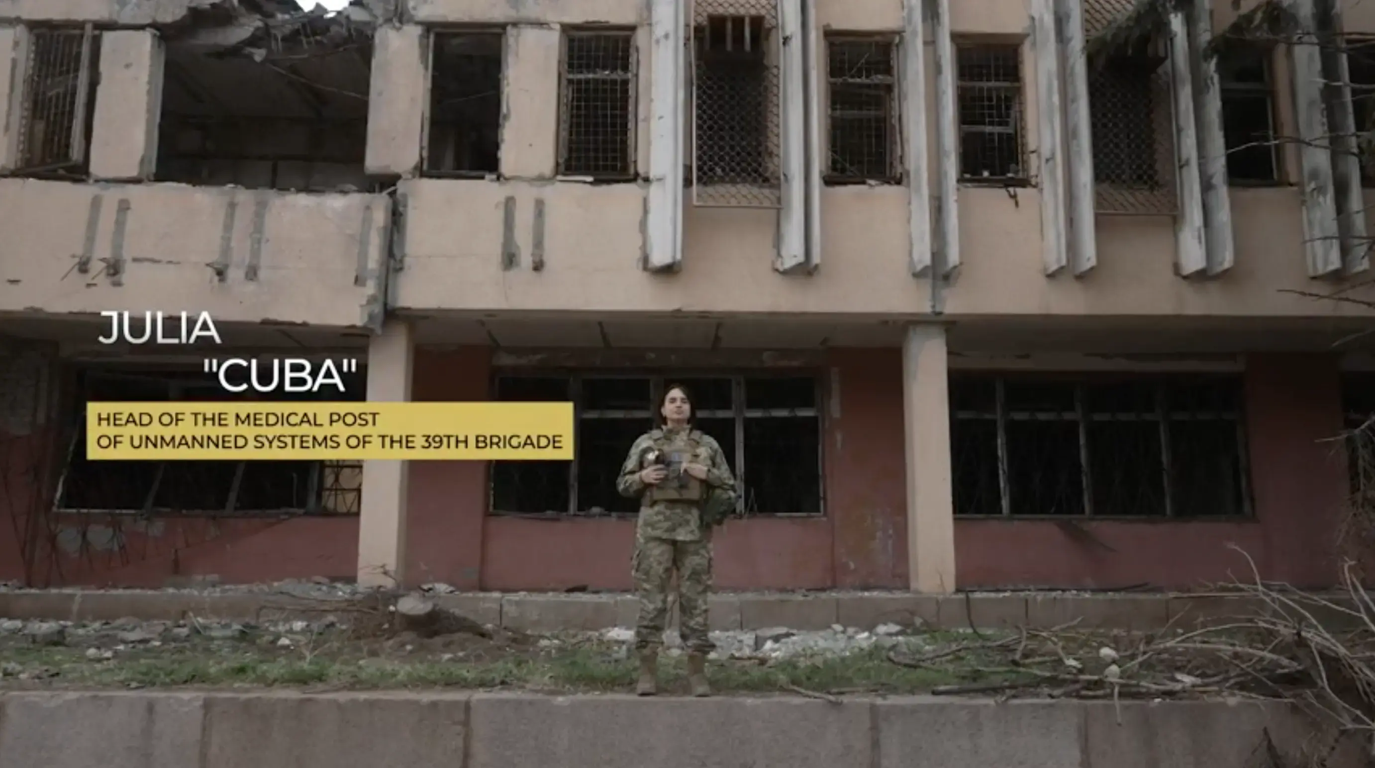 Julia("Cuba") - Head of the medical post of unmanned systems of the 39th brigade